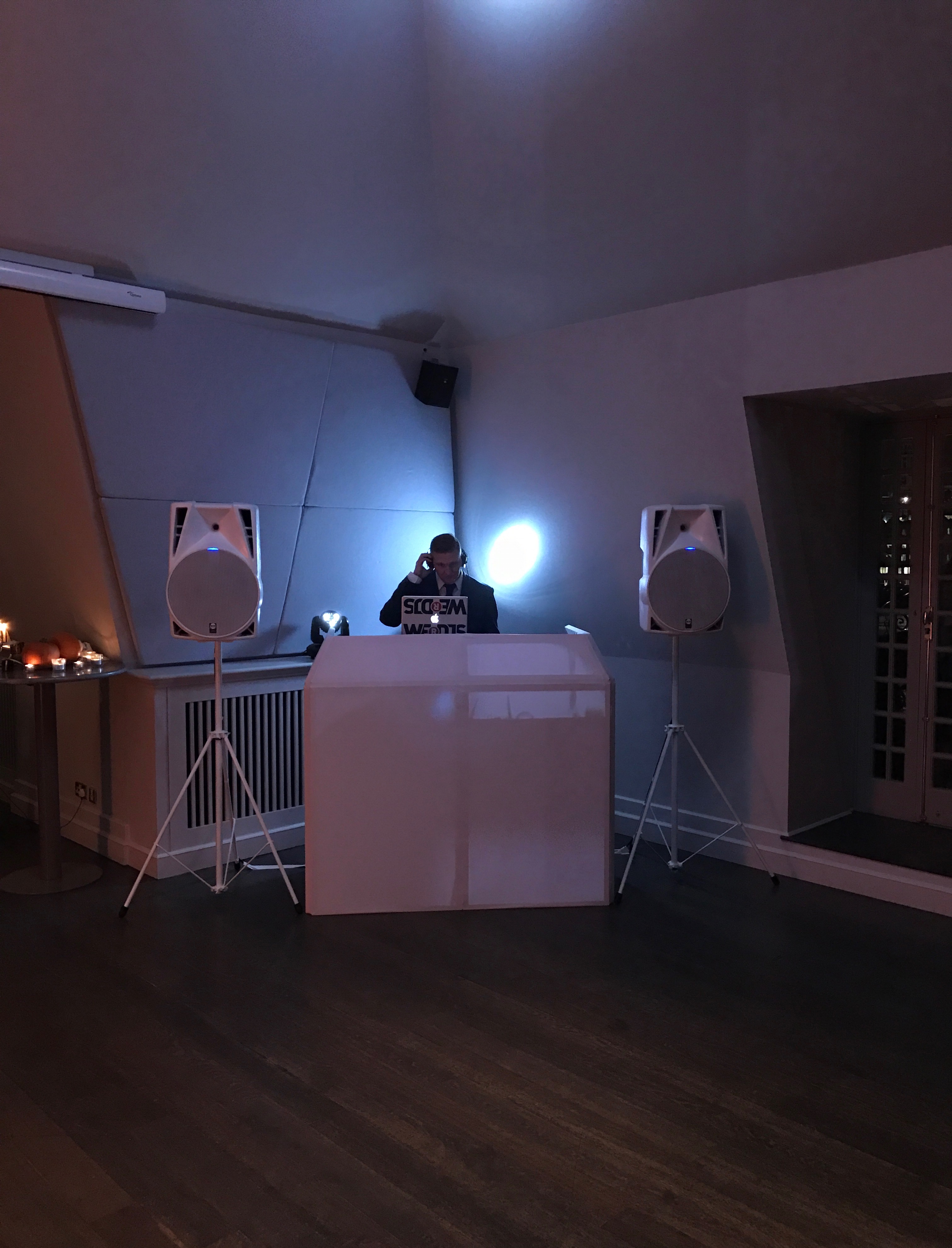 Wedding DJ & Equipment from a Wedding we did in 2016